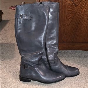 Leather riding boots